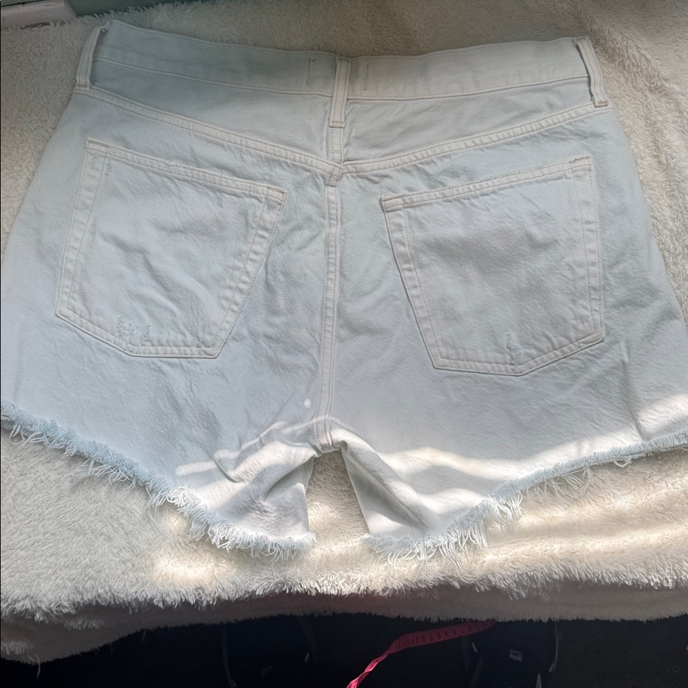 Agolde light blue denim Jean Shorts for Women - Picture 8 of 11